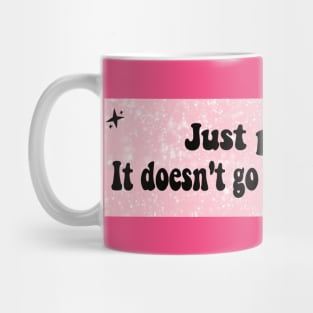 Just Pass Me, It Doesn't Go Faster Than This, funny Cute new anxious nervous driver Sticker Mug